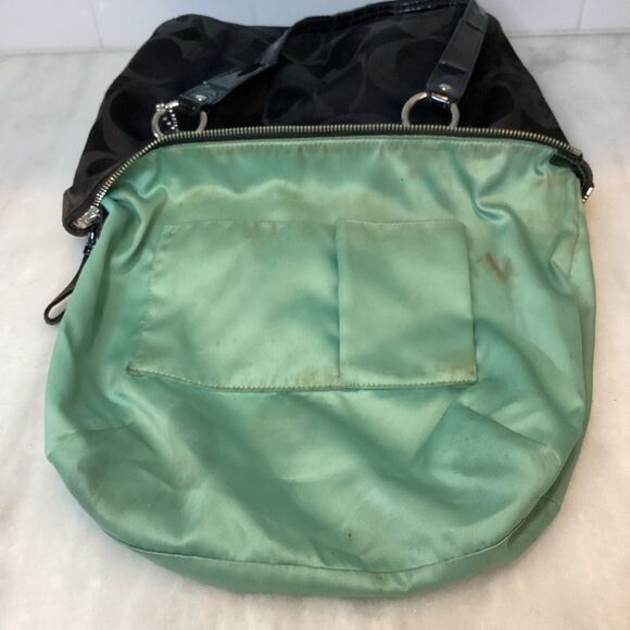 Coach Signature C Small Tote Bag Satchel Shoulder Bag - Picture 14 of 16